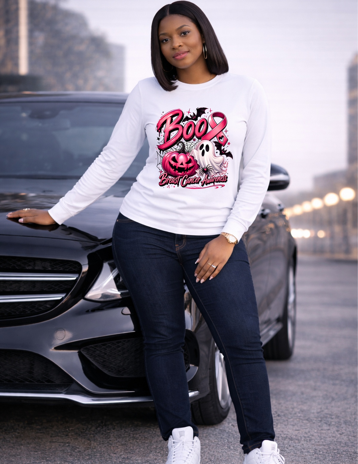 Boo Pink Breast Cancer Awareness Apparel