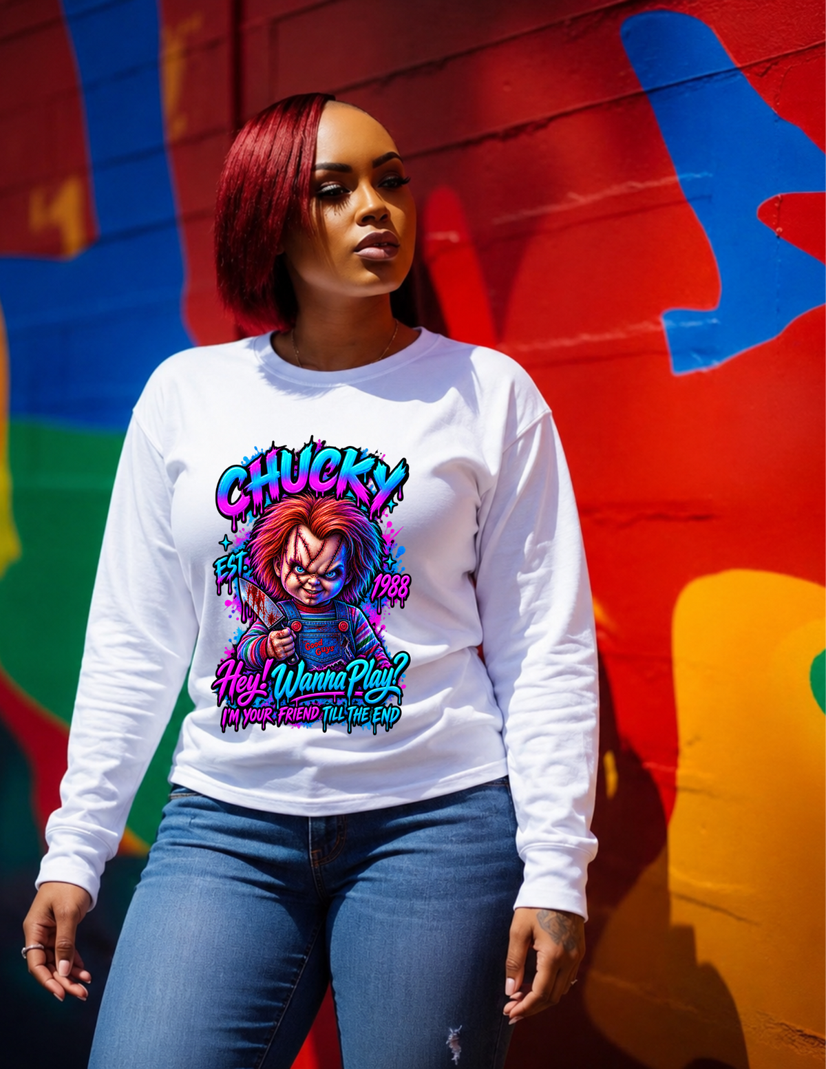 Chucky Wanna Play Horror Movie Apparel