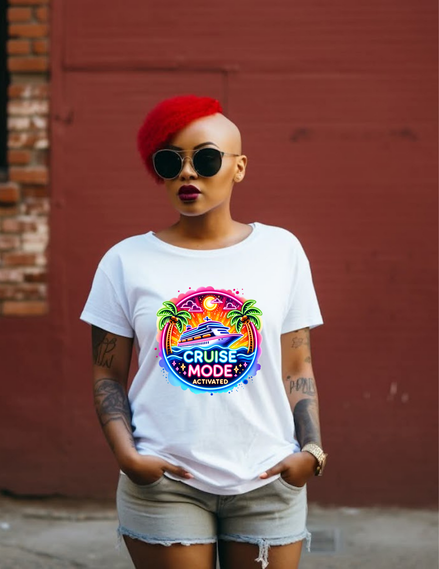 Cruise Mode Activated | Travel & Leisure T-Shirt | Pharr2Trendy