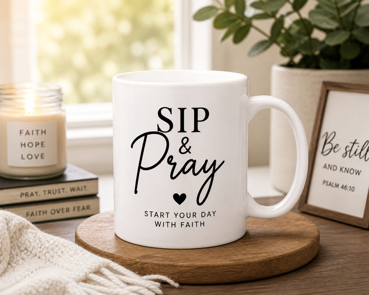 Sip & Pray Mug – Start Your Day With Faith