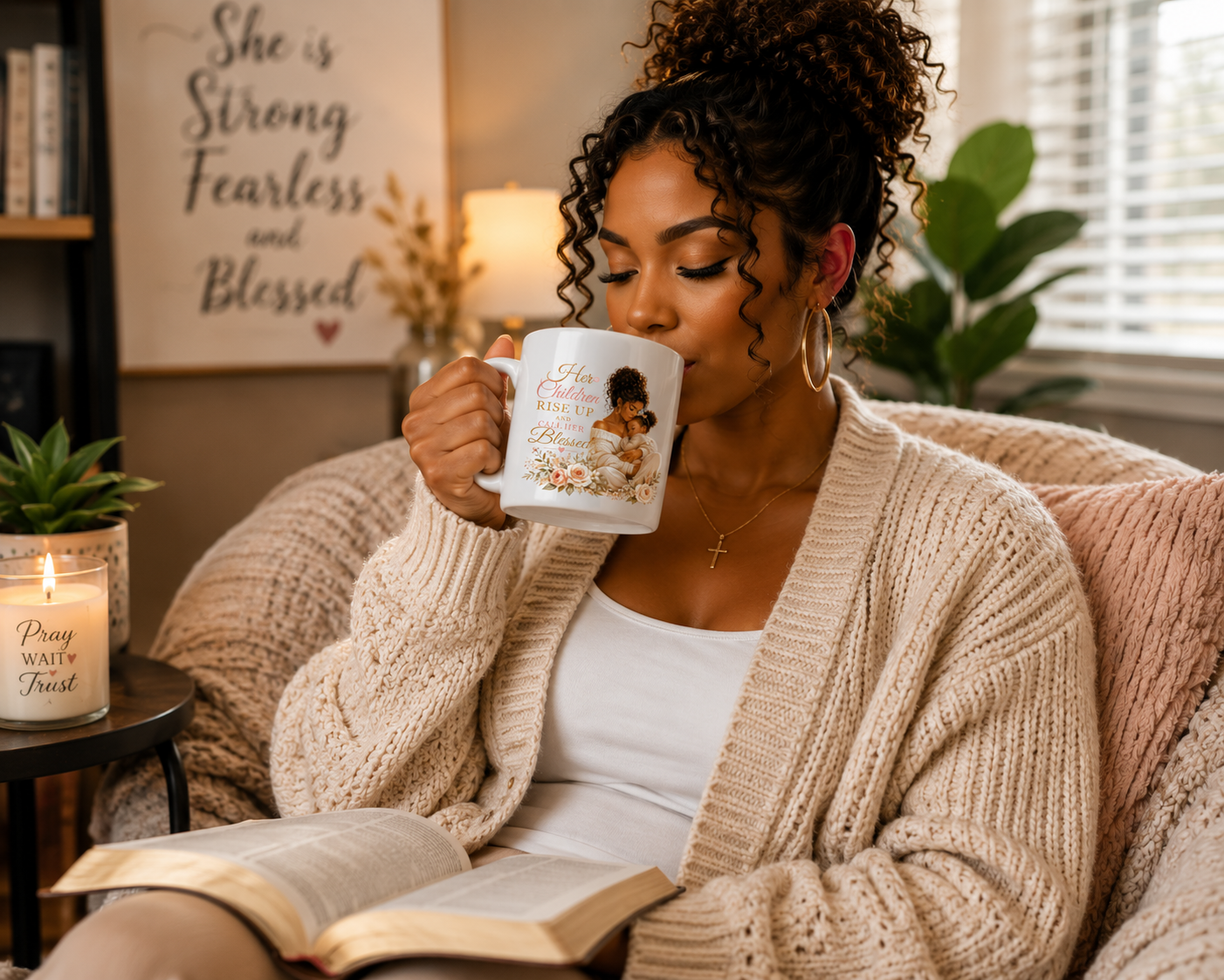 Her Children Rise Up and Call Her Blessed Mug