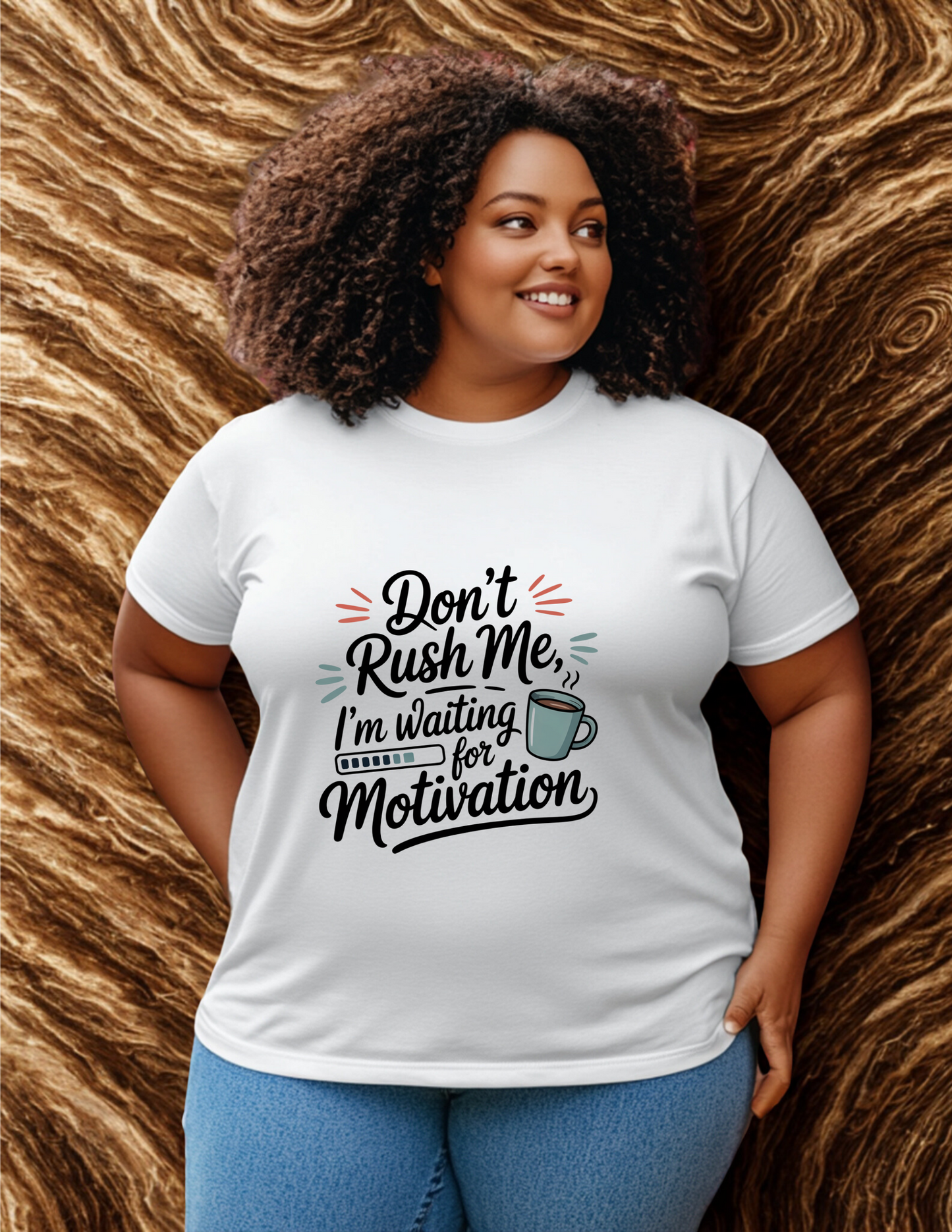 Don't Rush Me I'm Waiting on Motivation | Funny Statement T-Shirt | Pharr2Trendy