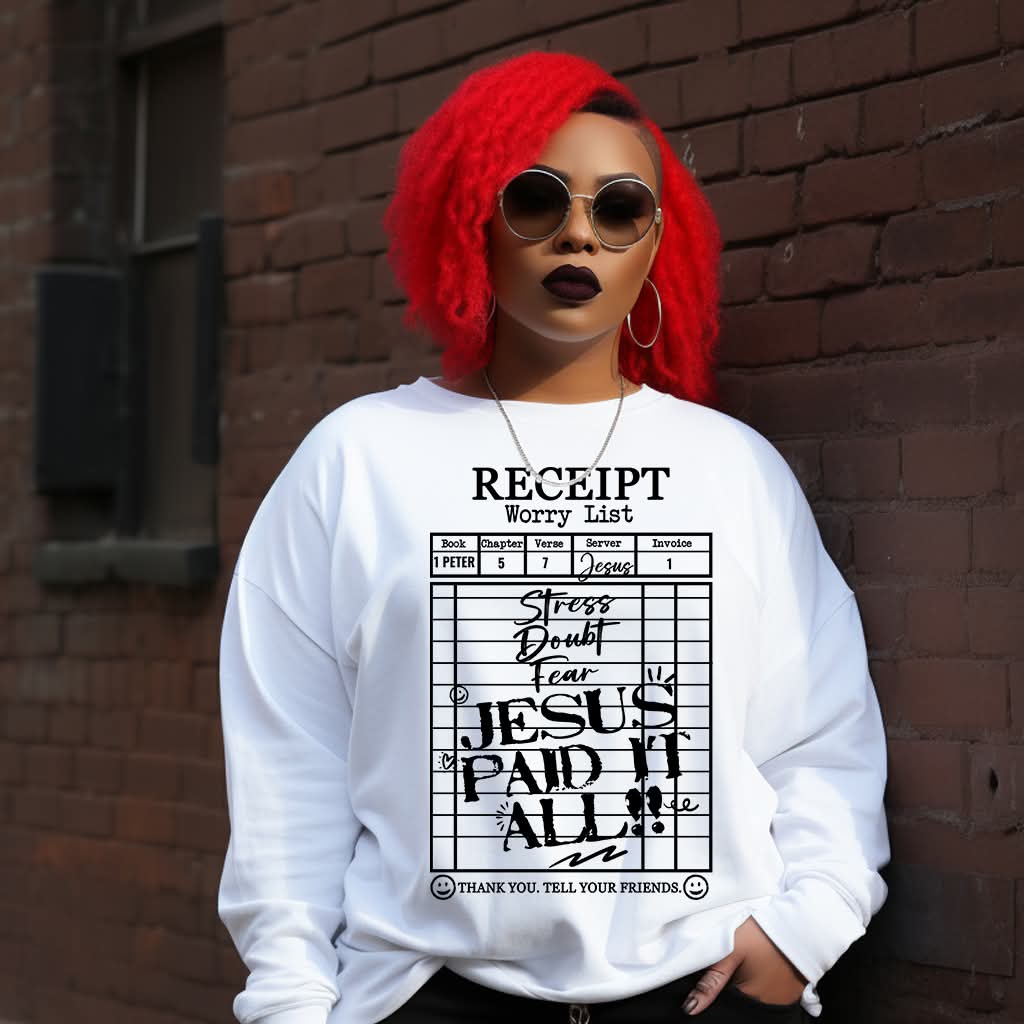 Jesus Paid It All - Inspirational Apparel