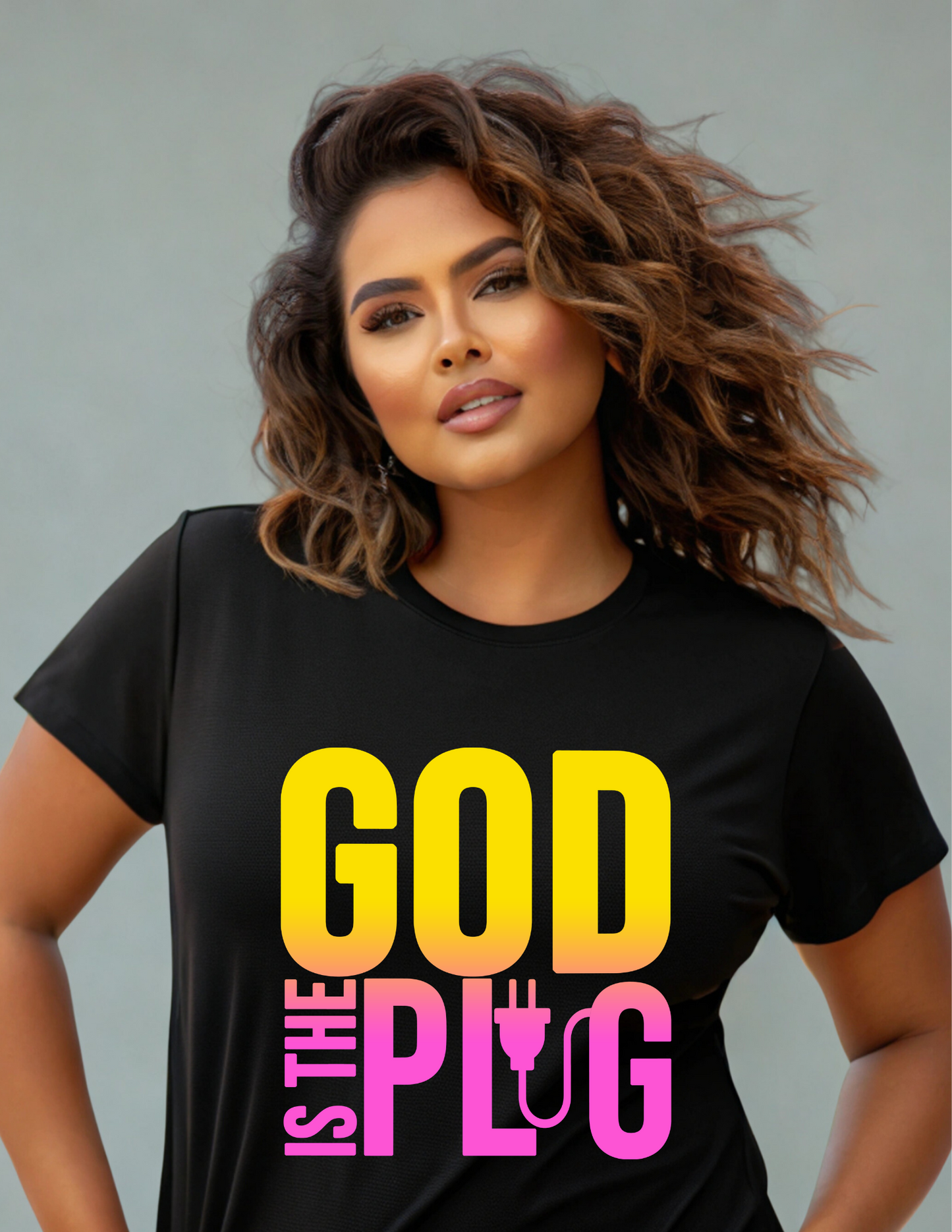 God is the Plug | Faith-Based Inspirational T-Shirt