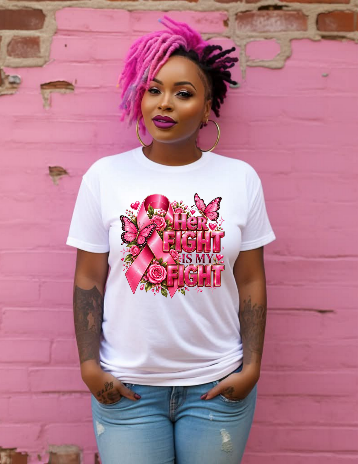 Her Fight Is My Fight Breast Cancer Awareness Apparel