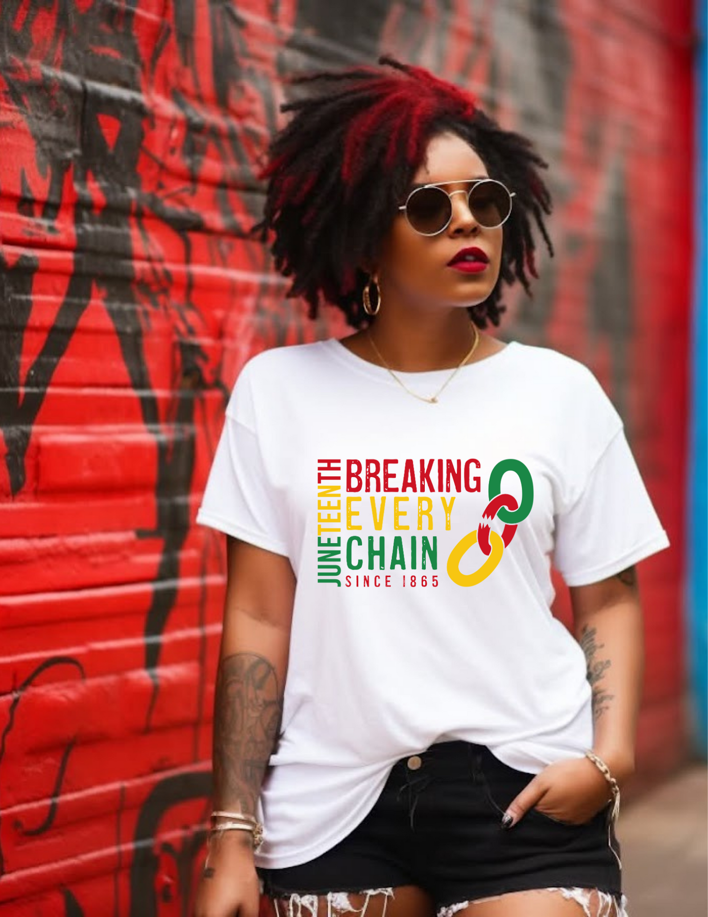 Juneteenth Breaking Every Chain Unisex T-Shirt