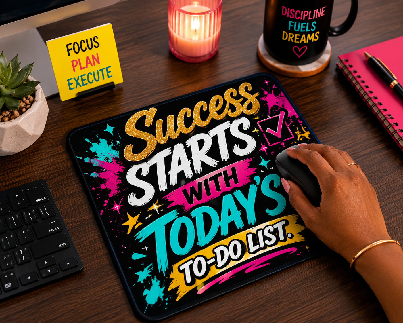 Success Starts With Today's To-Do List Mousepad