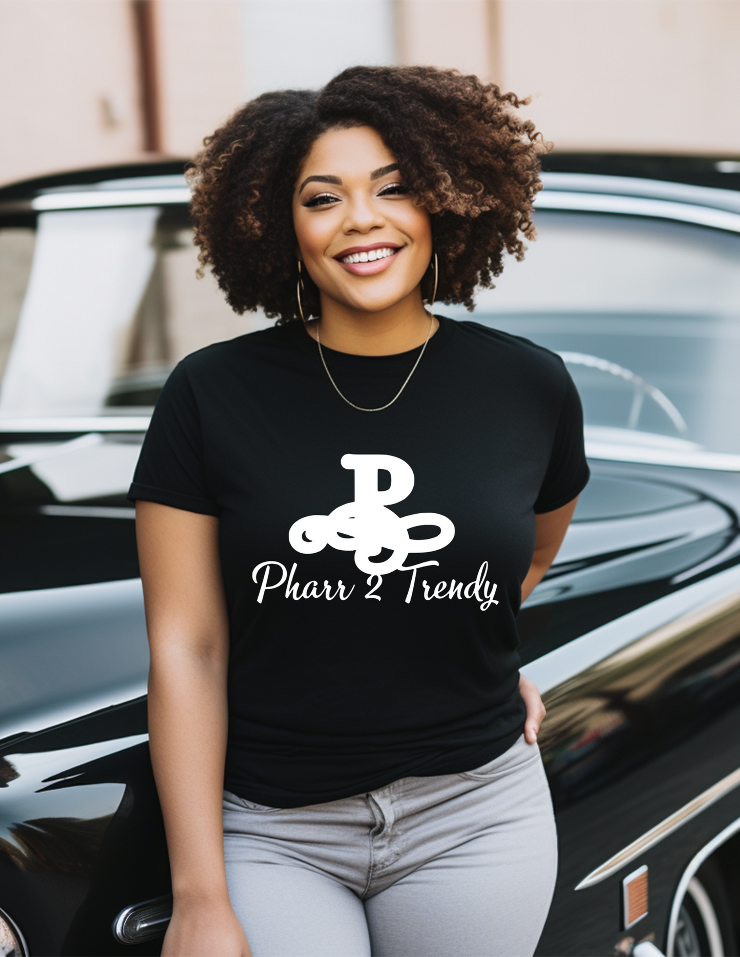 Black Pharr2Trendy Logo Sweatshirt