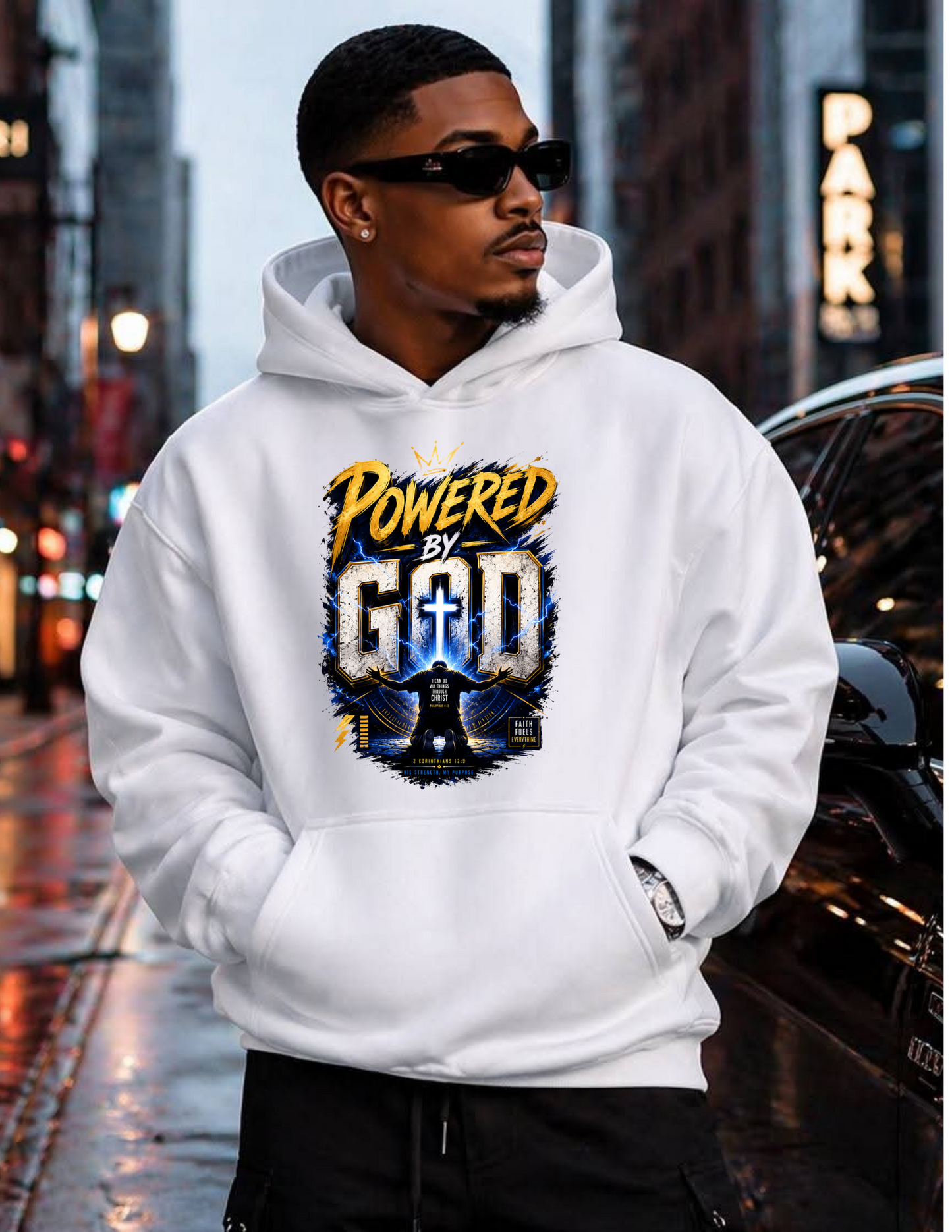 Powered by God Graphic Appparel
