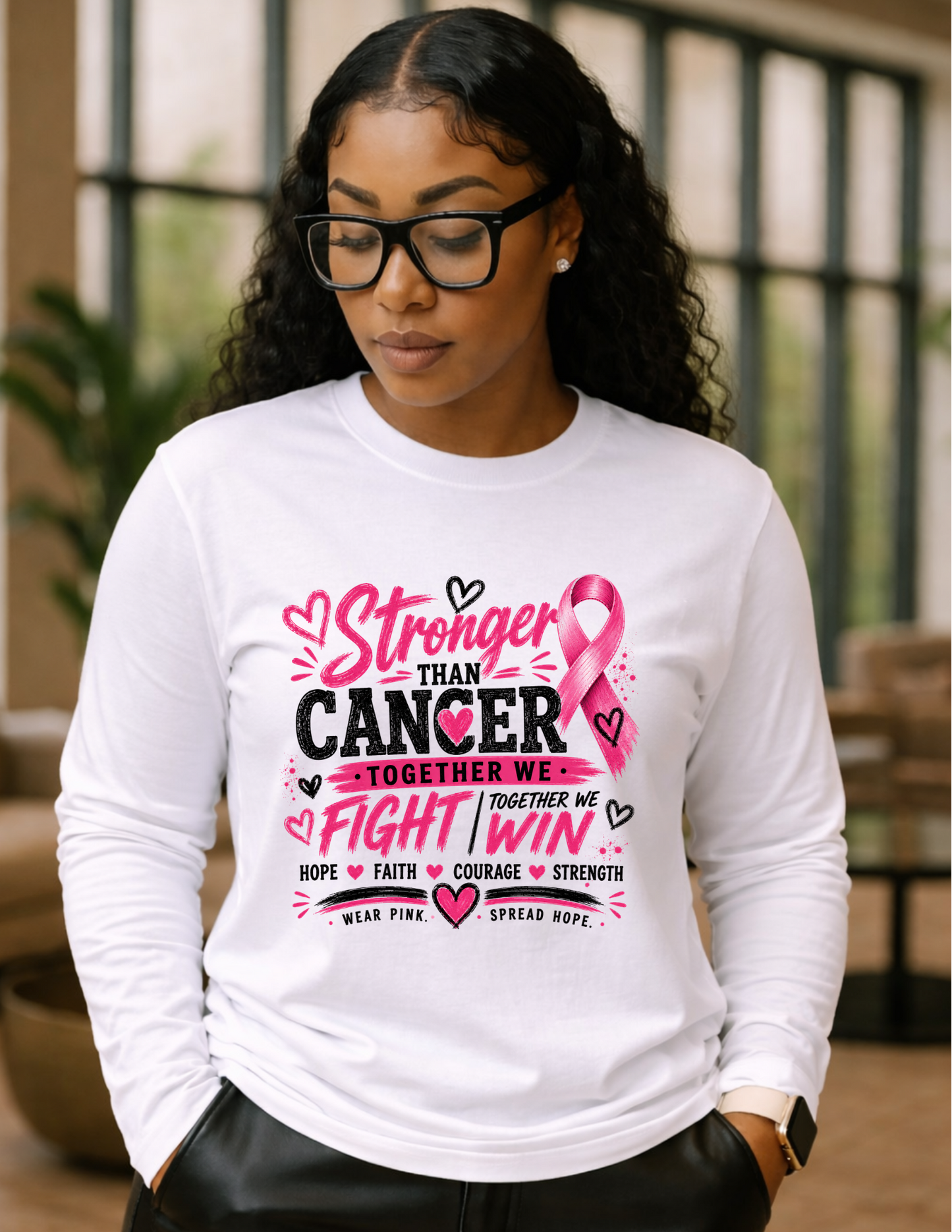 Stronger Than Cancer Long Sleeve Tee
