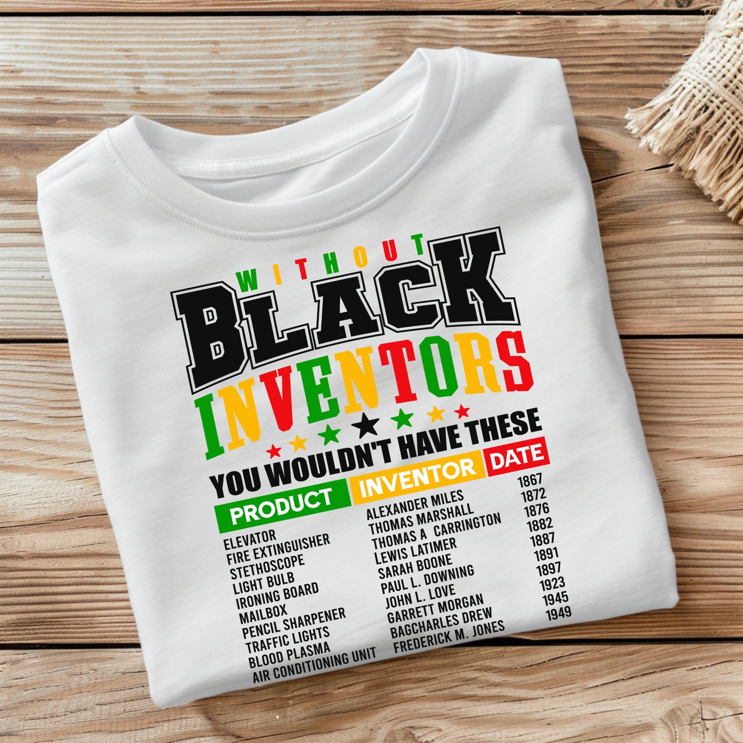 WITHOUT BLACK INVENTORS