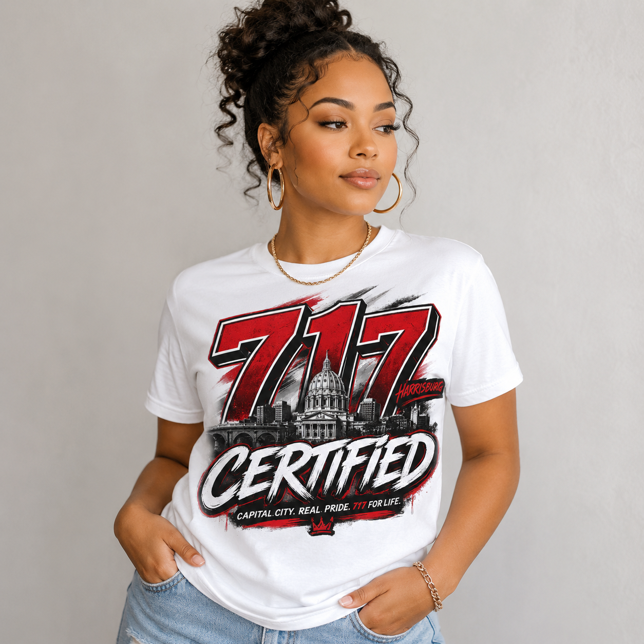 717 Certified Tee –Harrisburg White Edition