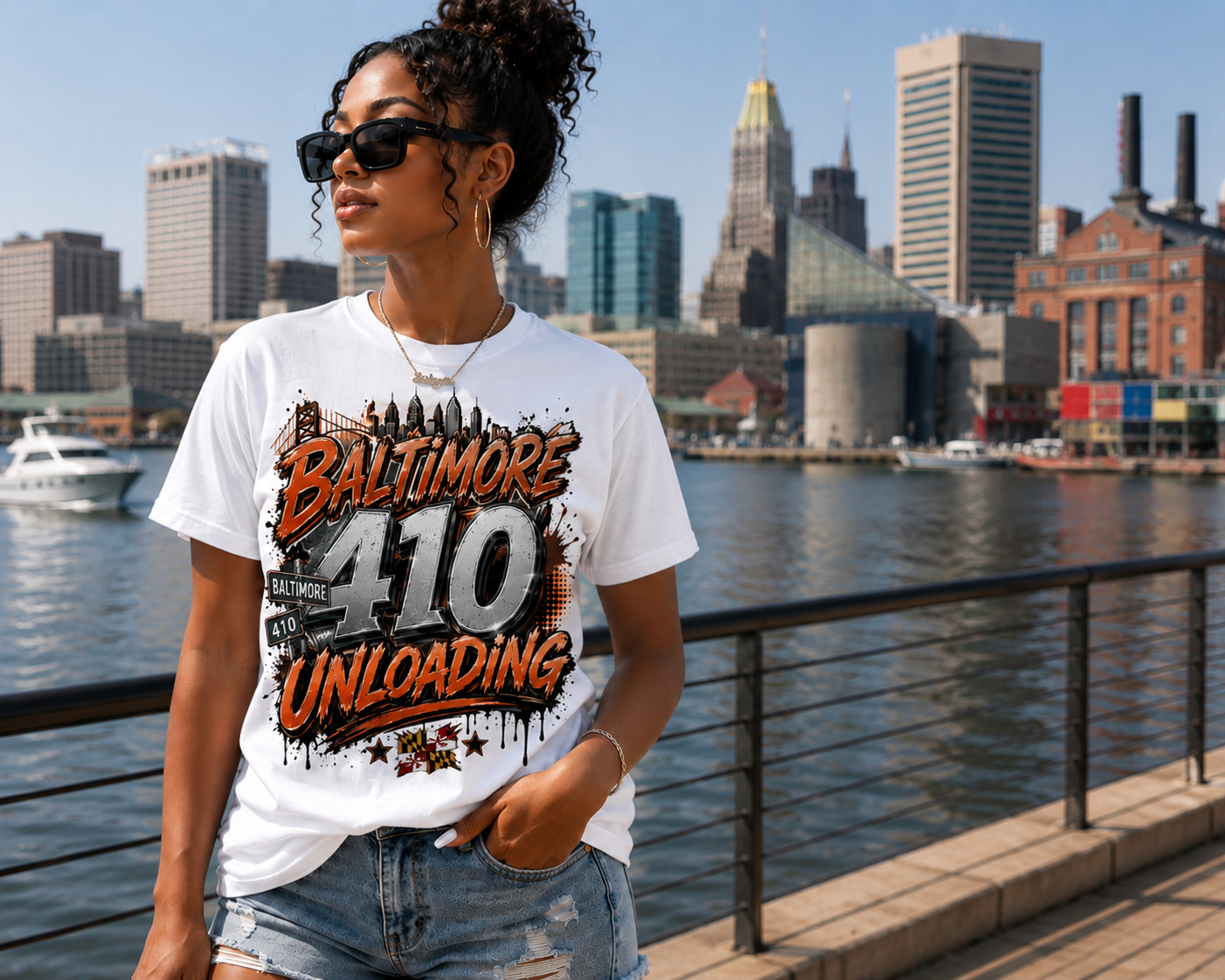Baltimore 410 Unloading Tee – White Edition