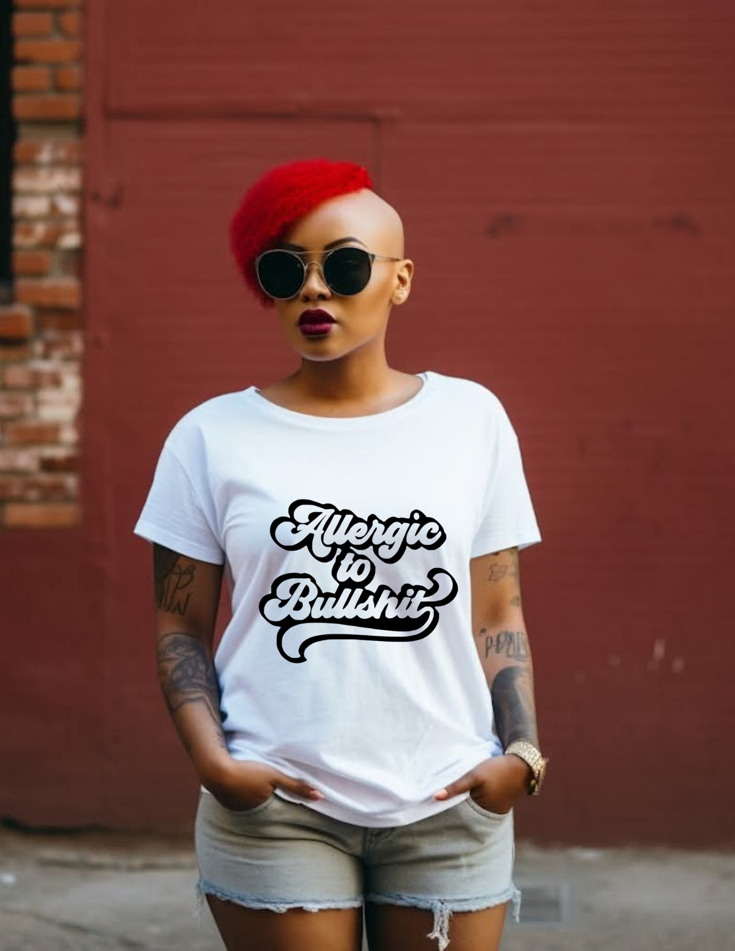 Allergic to Bullsh*t Graphic Tee