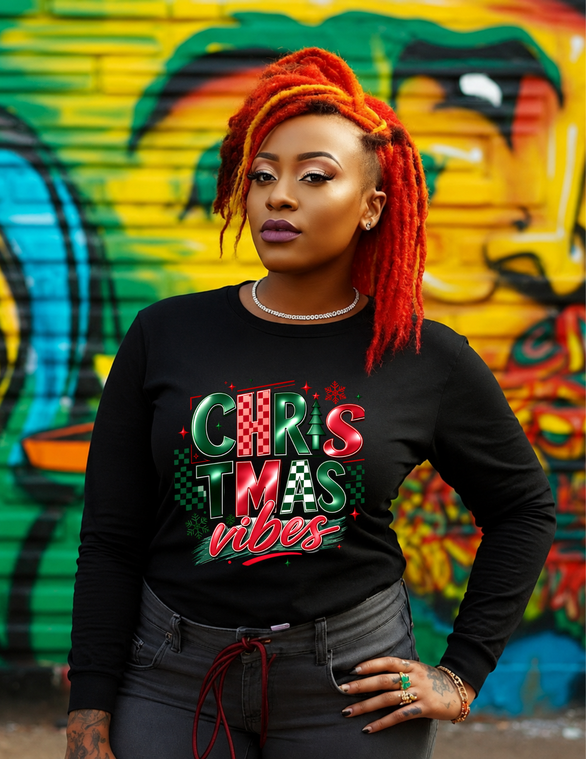 Christmas Vibes Retro Checkered Groovy Christmas Shirt & Hoodie
