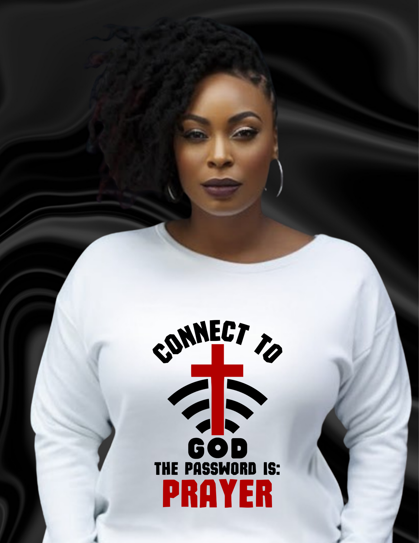 Connected to God - The Key is Reflection | Faith-Based Inspirational T-Shirt