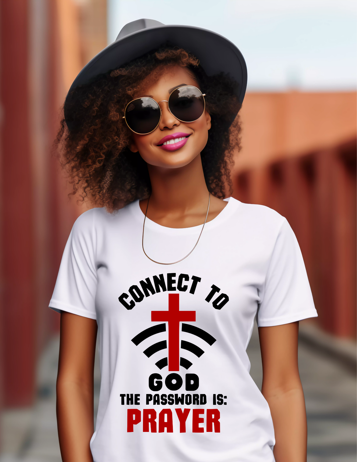 Connected to God - The Key is Reflection | Faith-Based Inspirational T-Shirt