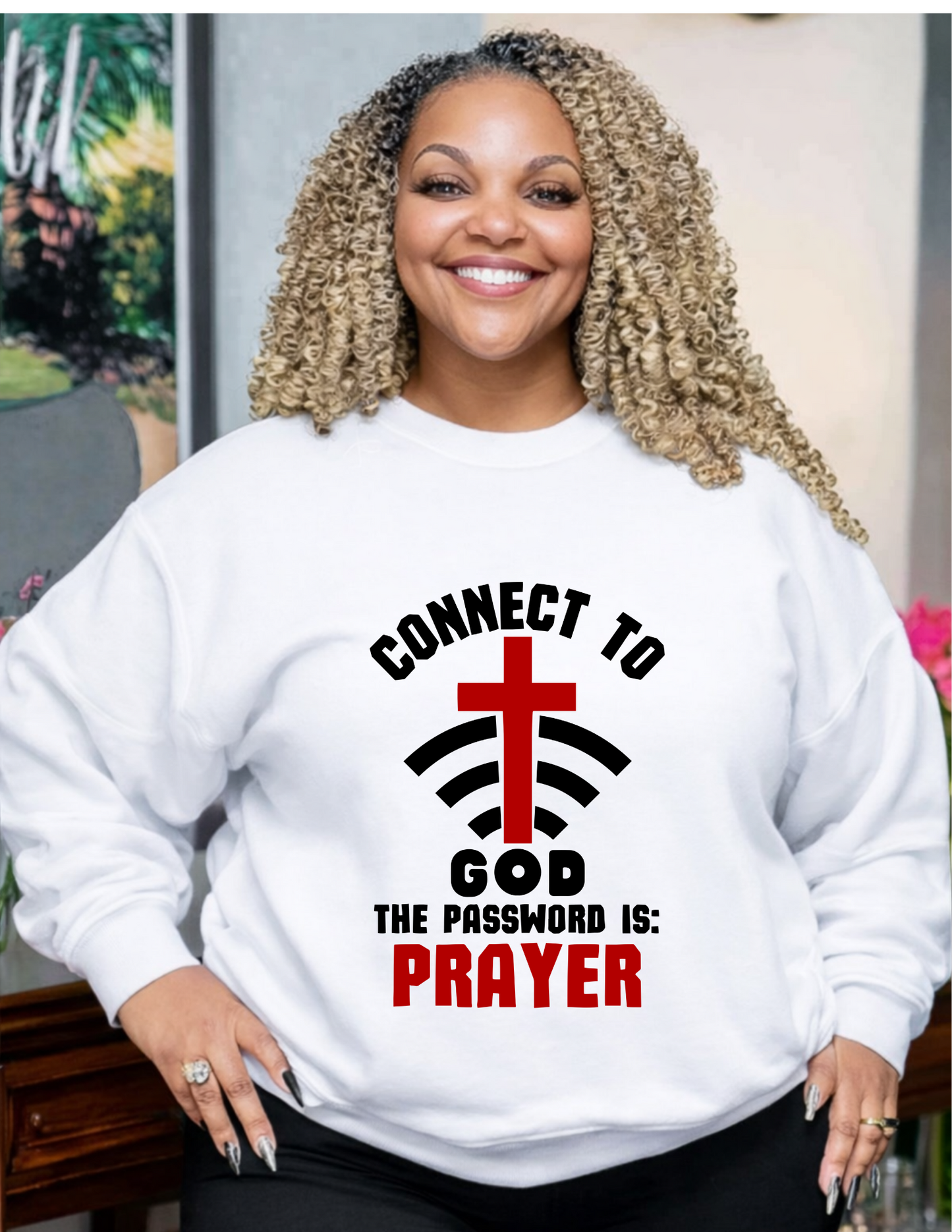 Connected to God - The Key is Reflection | Faith-Based Inspirational T-Shirt