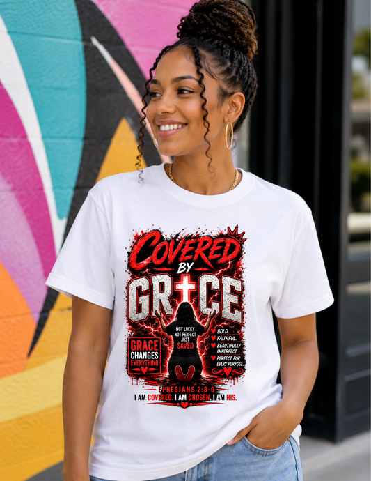 Covered By Grace Graphic Tee