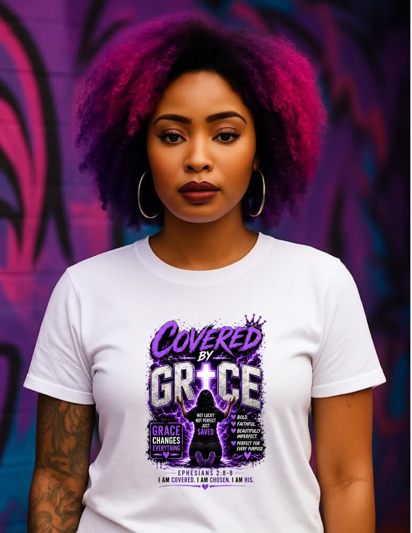 Covered By Grace Graphic Tee