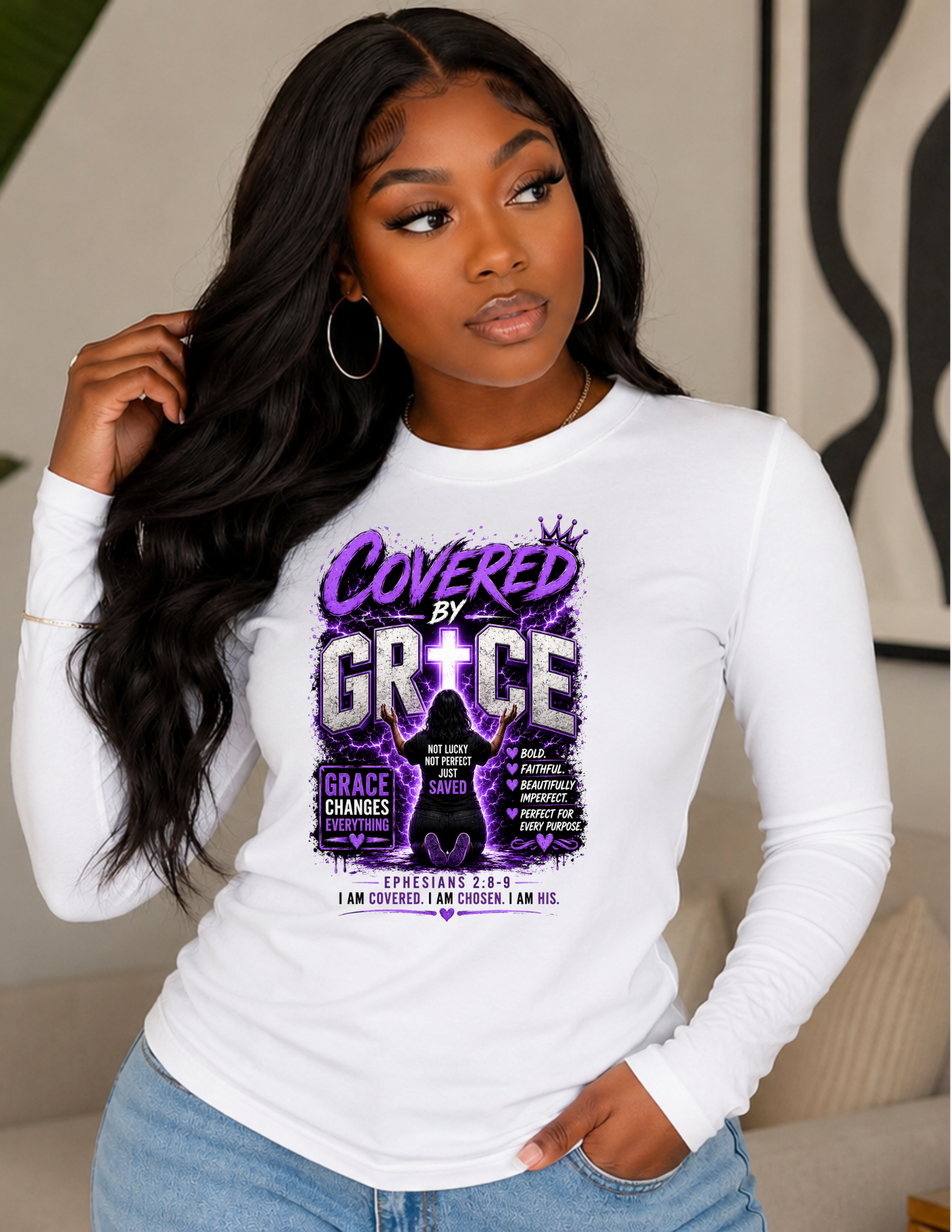 Covered By Grace Graphic Tee