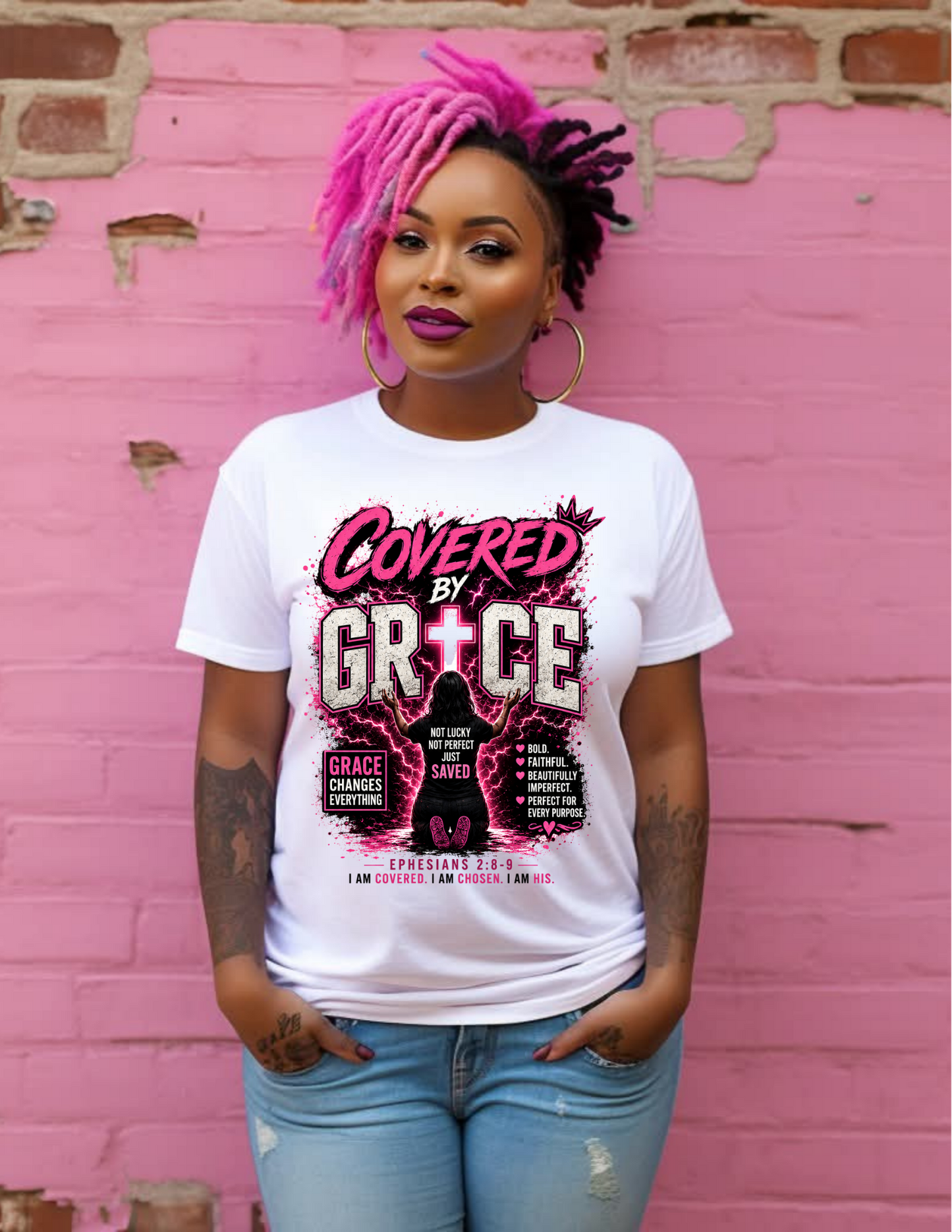 Covered By Grace Graphic Tee