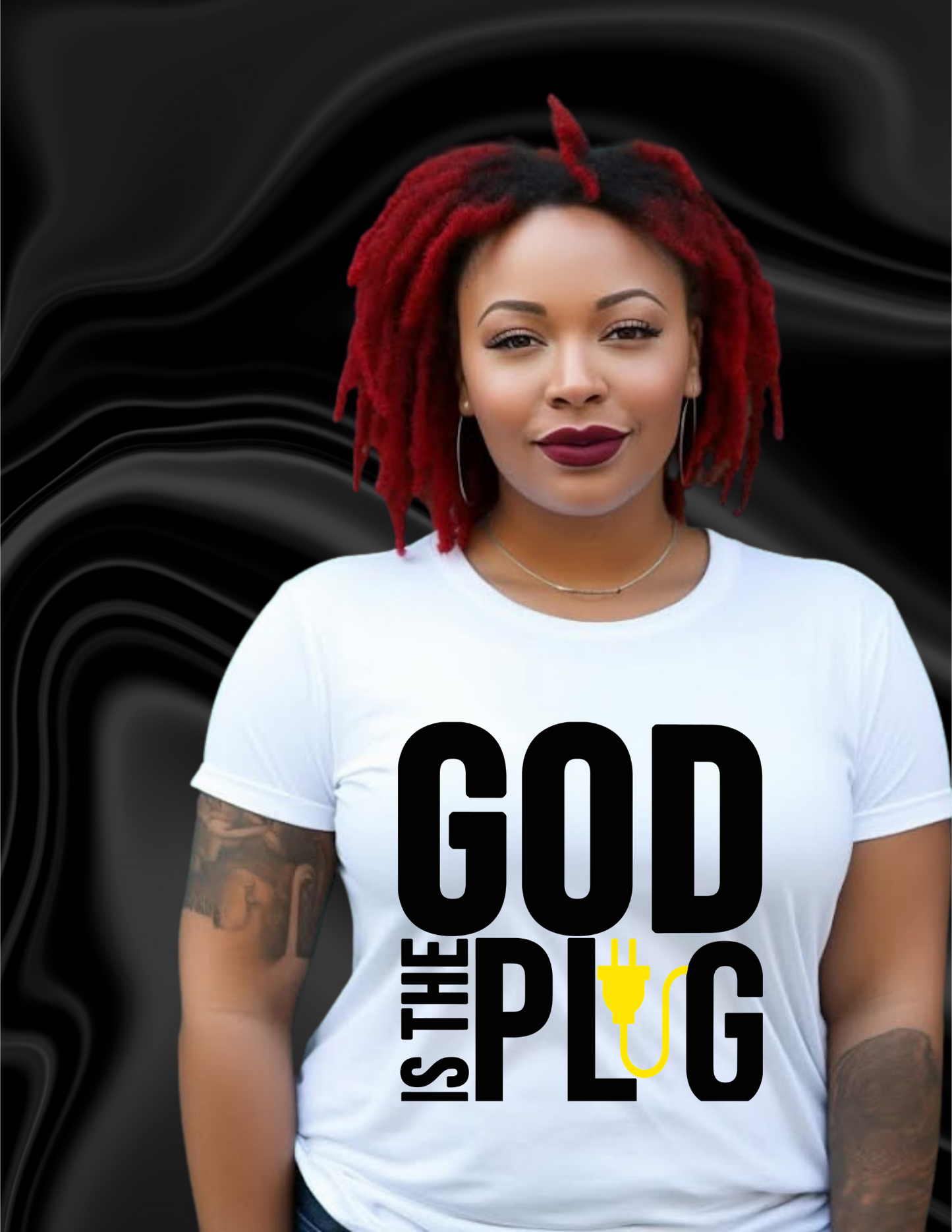God is the Plug | Faith-Based Inspirational T-Shirt