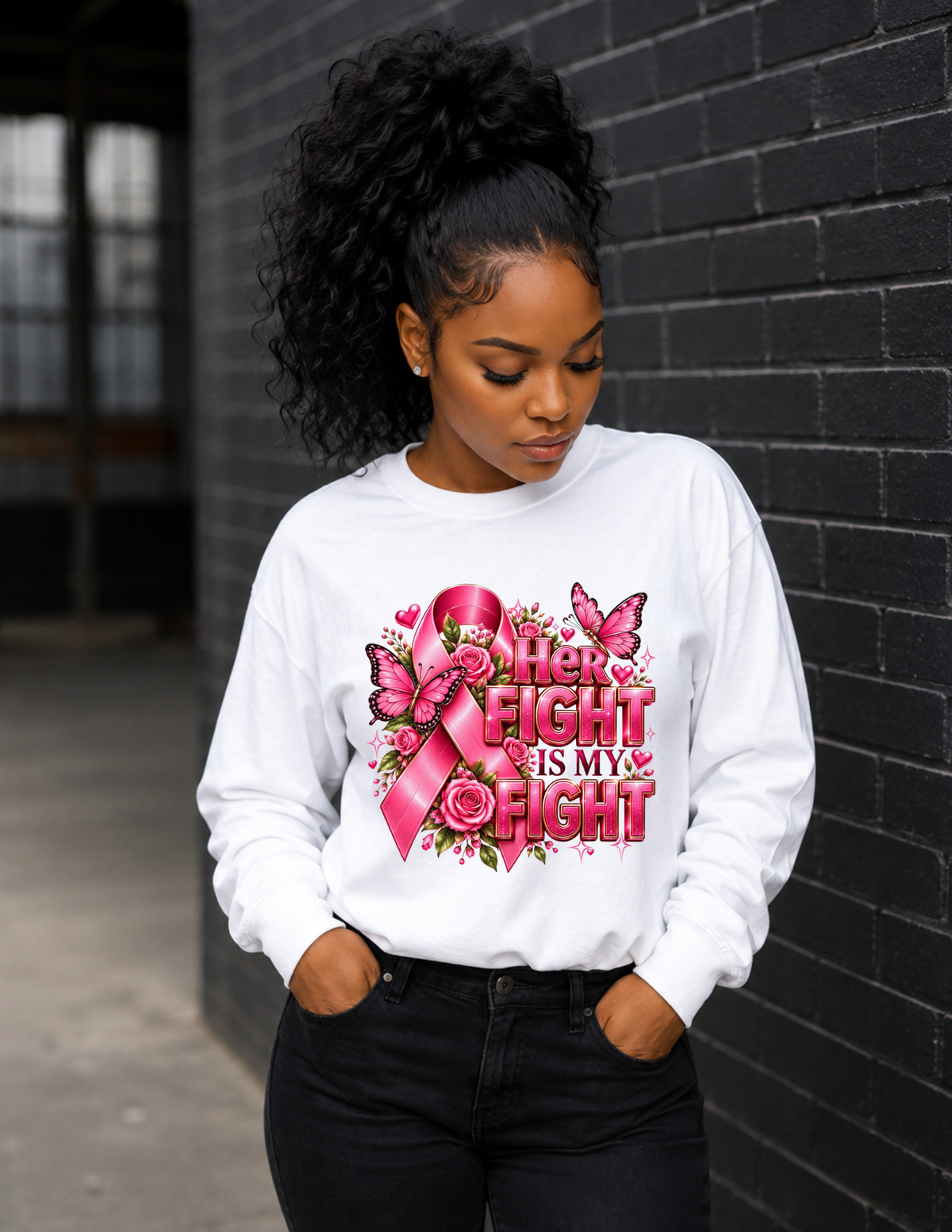 Her Fight Is My Fight Breast Cancer Awareness Apparel