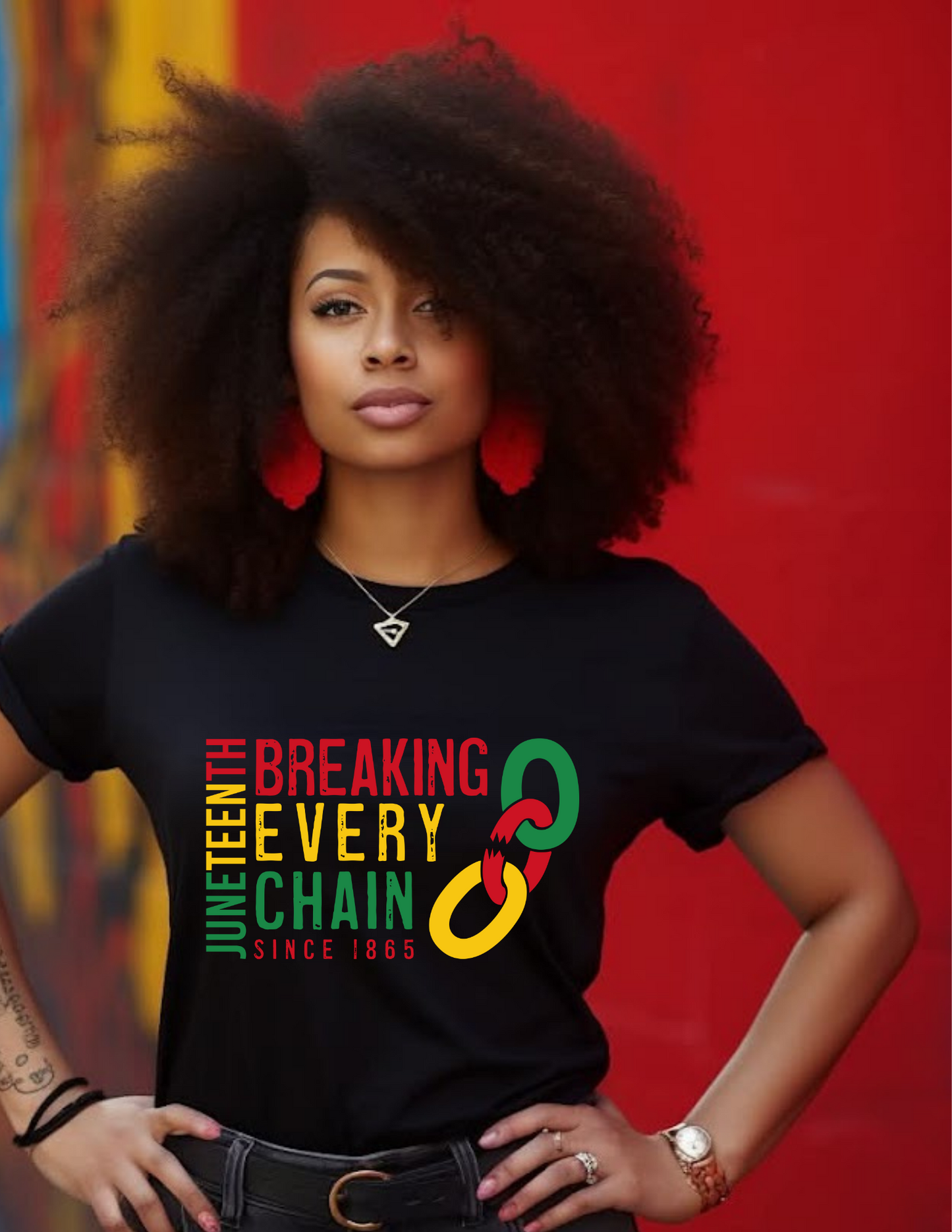 Juneteenth Breaking Every Chain T-Shirt – Juneteenth Shirt for Men & Women