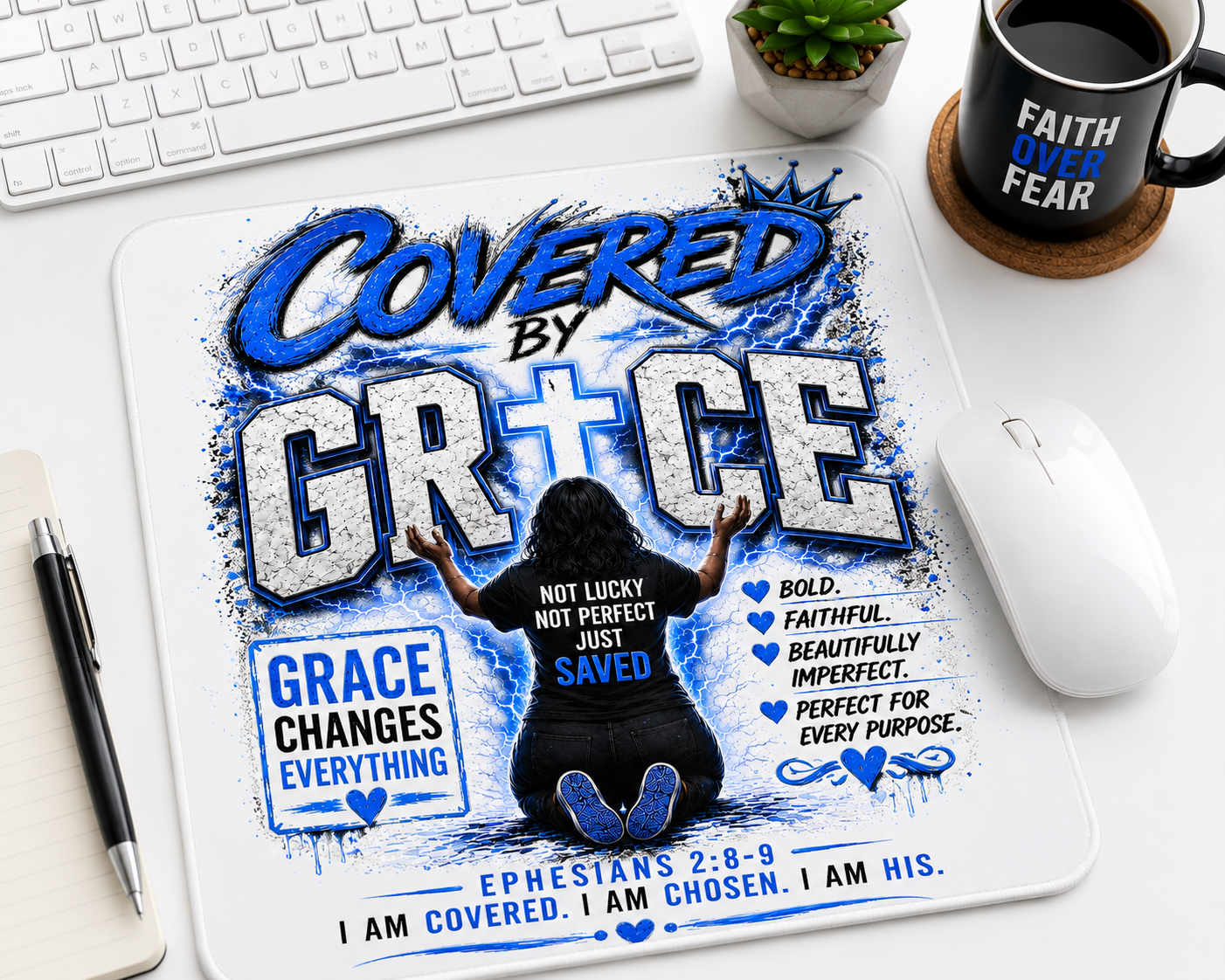 Covered By Grace Mousepad
