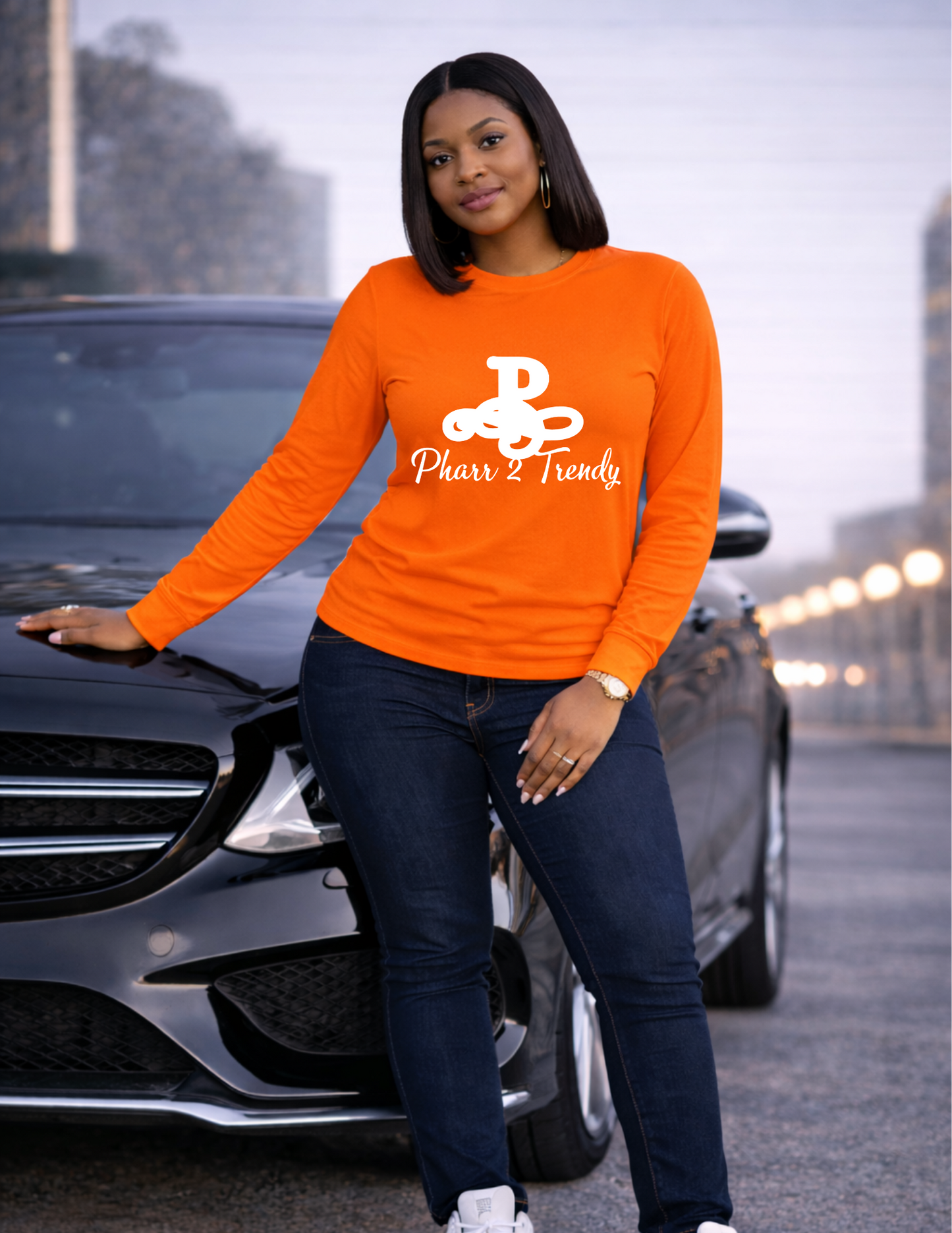 Pharr2Trendy | Orange Premium Apparel Tee Hoodie Sweatshirt