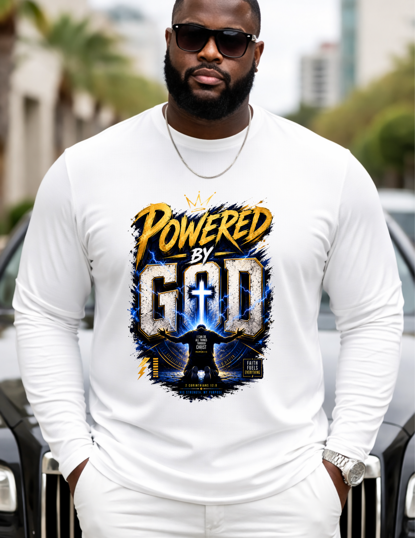 Powered by God Graphic Appparel