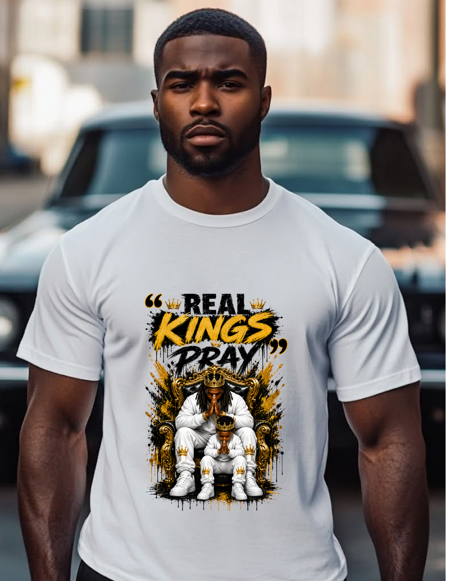 Real Kings Pray T-Shirt
