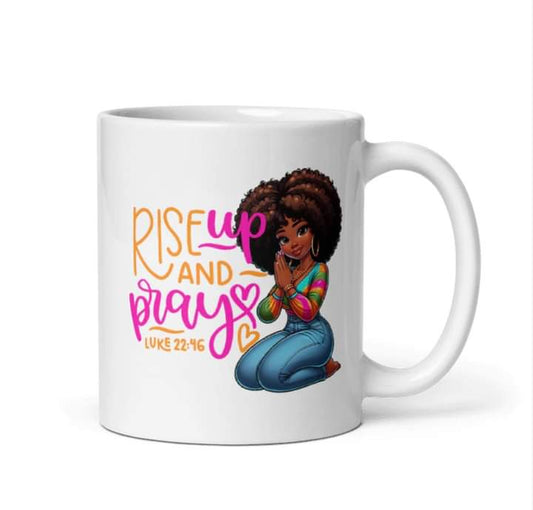 RISE AND PRAY MUG