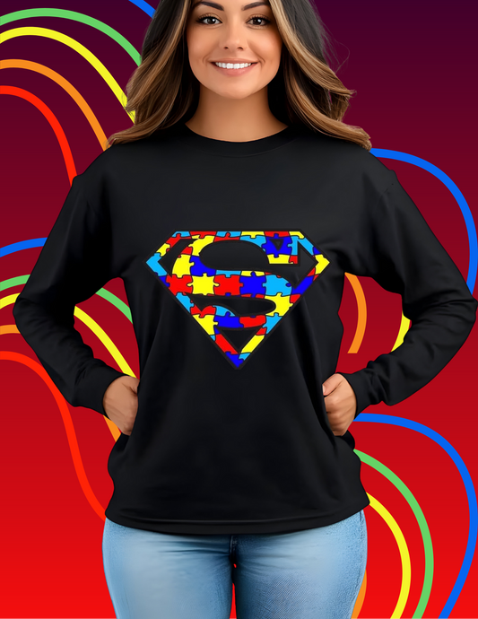 AUTISM AWARENESS SUPERHERO PUZZLE PIECE