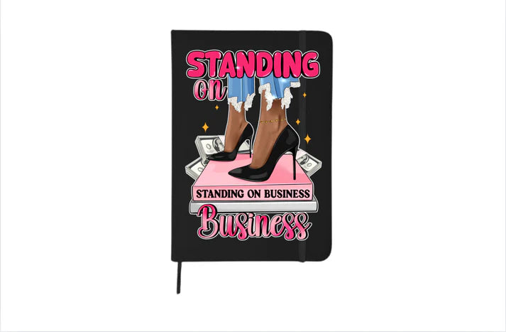 STANDING ON BUSINESS JOURNAL/NOTEBOOK