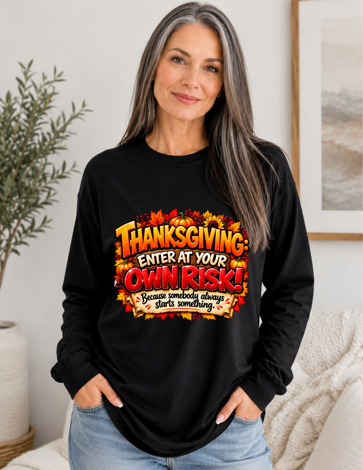 Thanksgiving Enter at Your Own Risk Shirt