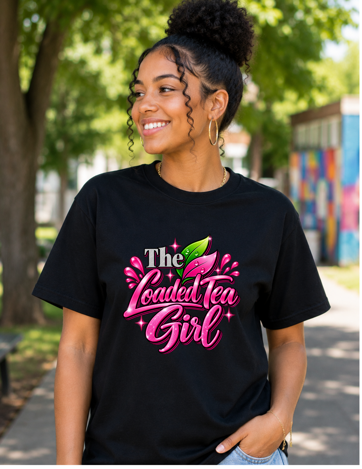 The Loaded Tea Girl Graphic T-Shirt