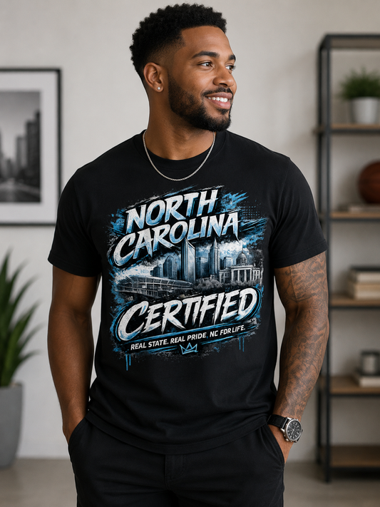 North Carolina Certified Tee – Black Edition